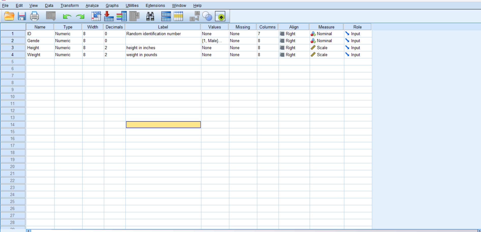 Mastering SPSS image showing Data and Variable view in spss